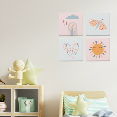 CANVAS PICTURES SET - SUNSHINE (4 PIECE)